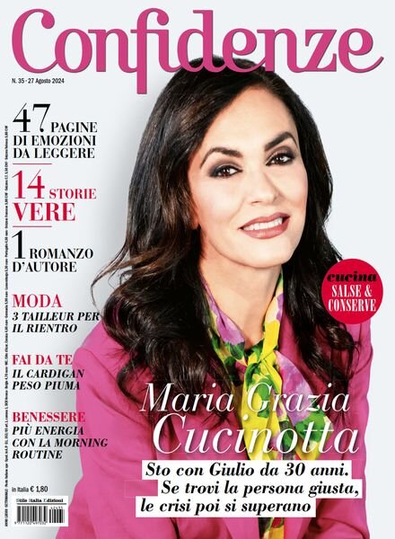 Confidenze – 27 Agosto 2024 Cover