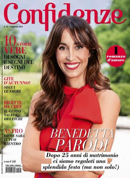 Confidenze – 3 Settembre 2024 Cover