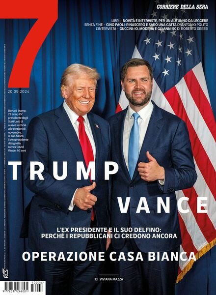 Corriere della Sera Sette – 20 Settembre 2024 Cover