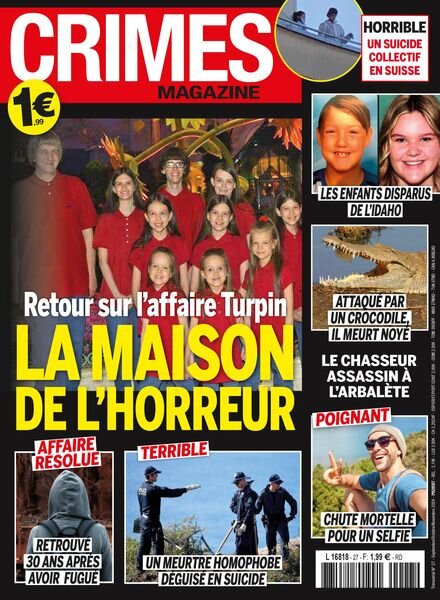 Crimes Magazine – Septembre-Octobre-Novembre 2024 Cover