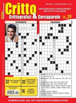 Crittografici & Carcaparole – Ottobre-Novembre 2024