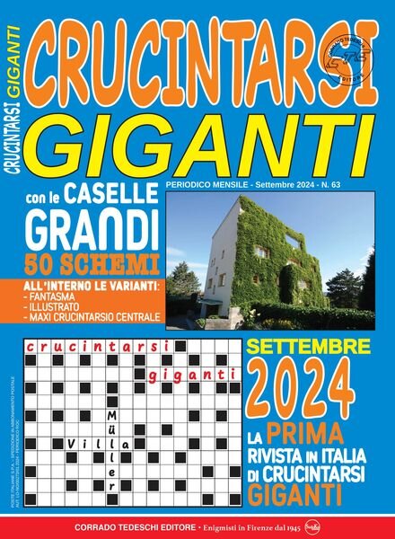 Crucintarsi Giganti – Settembre 2024 Cover