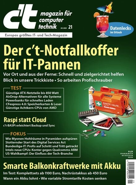 c’t Magazin – 20 September 2024 Cover