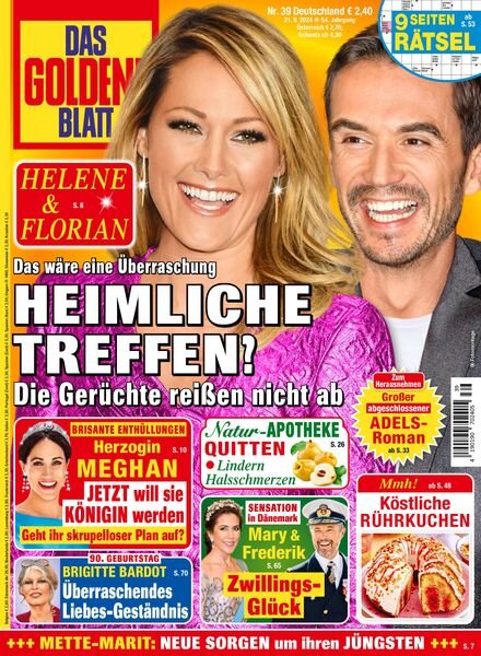 Das Goldene Blatt – 21 September 2024 Cover