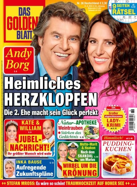 Das Goldene Blatt – 31 August 2024 Cover