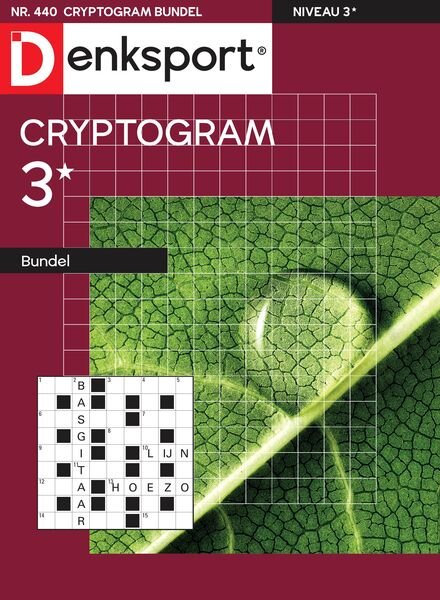 Denksport Cryptogrammen 3 bundel – 25 September 2024 Cover
