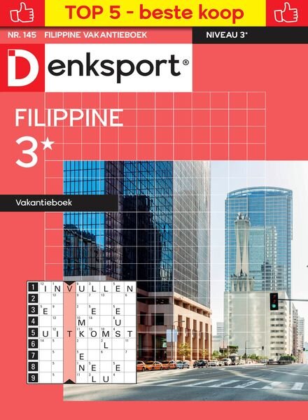 Denksport Filippine 3 Vakantieboek – 25 September 2024 Cover