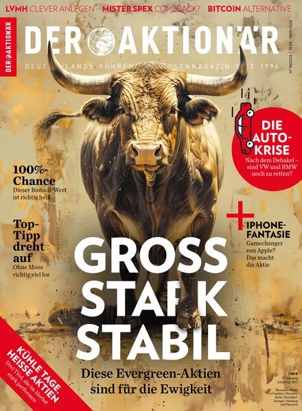Der Aktionar – 13 September 2024 Cover