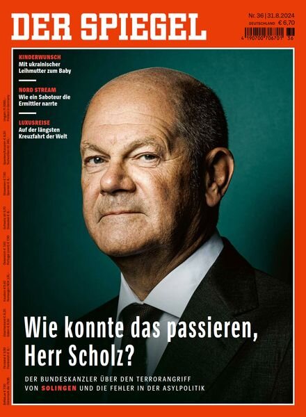 Der Spiegel – 31 August 2024 Cover