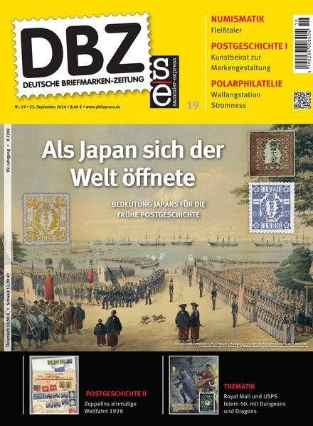 Deutsche Briefmarken-Zeitung – 23 September 2024 Cover