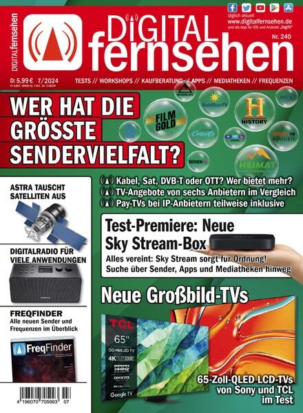Digital Fernsehen – Ausgabe 7 2024 Cover