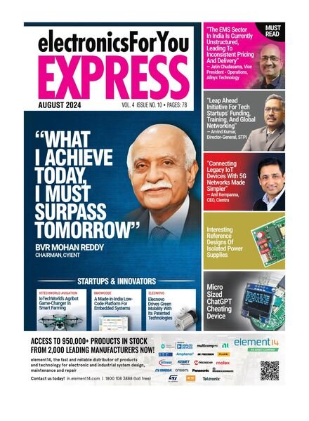 Electronics For You Express – August 2024 Cover