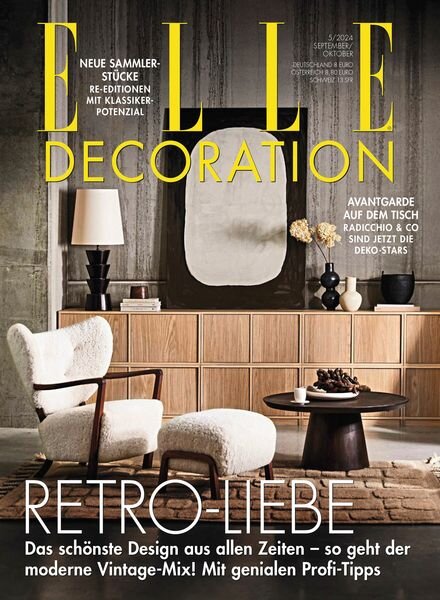 Elle Decoration Germany – September-Oktober 2024 Cover