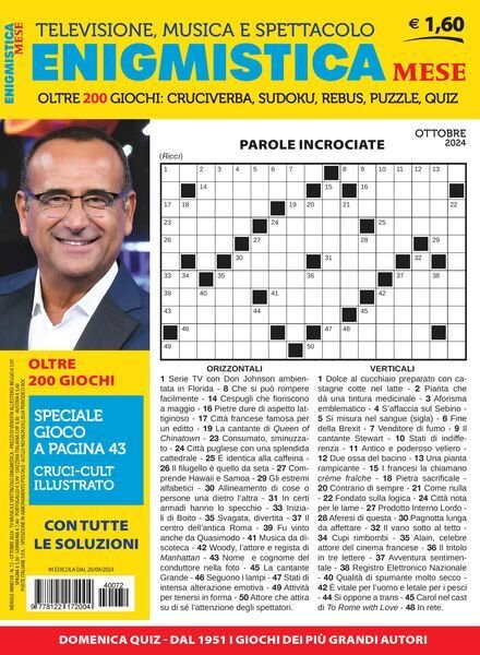 Enigmistica Mese – Ottobre 2024 Cover