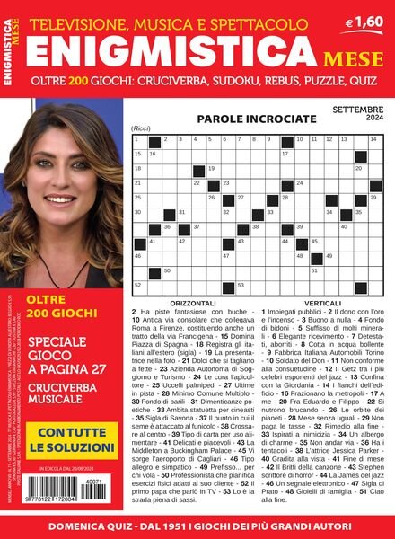 Enigmistica Mese – Settembre 2024 Cover