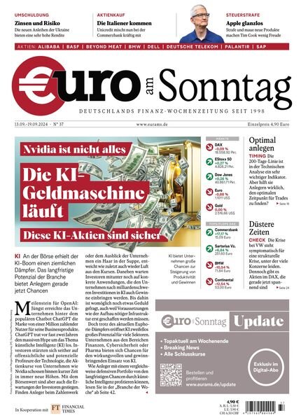 Euro am Sonntag – 13 September 2024 Cover
