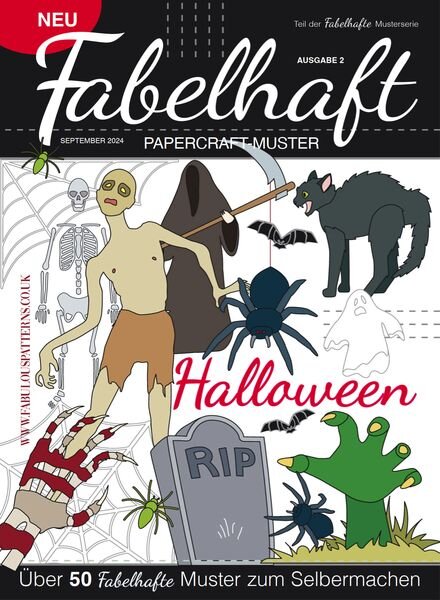 Fabelhaft Papercraft-Muster – Halloween 2024 Cover