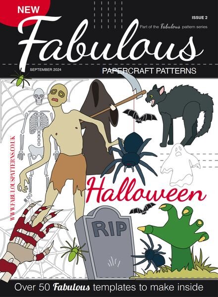 Fabulous Papercraft Patterns – Issue 2 Halloween 2024 Cover