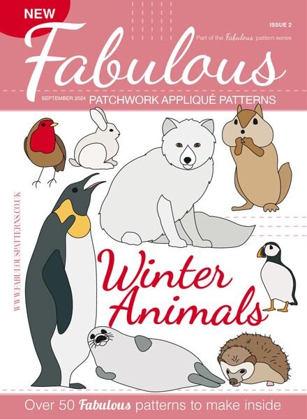 Fabulous Patchwork Applique Patterns – Issue 2 Winter Animals 2024 Cover