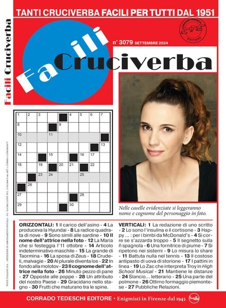 Facili Cruciverba – Settembre 2024 Cover
