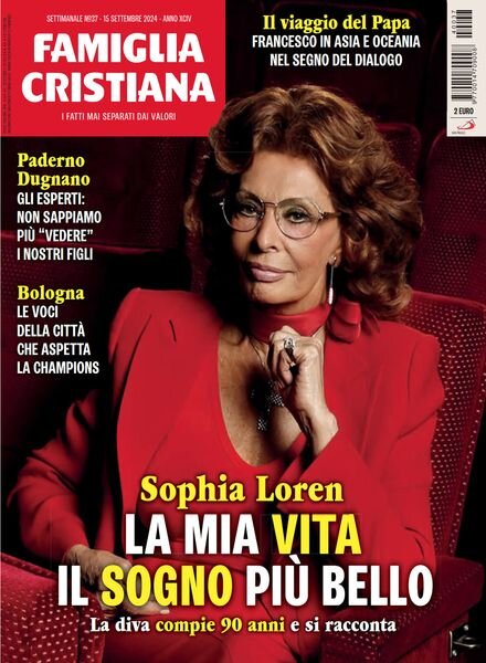Famiglia Cristiana – 15 Settembre 2024 Cover