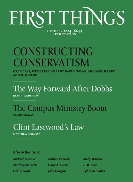 First Things – October 2024 Cover