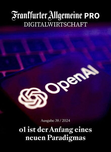 Frankfurter Allgemeine Pro D Economy – 18 September 2024 Cover