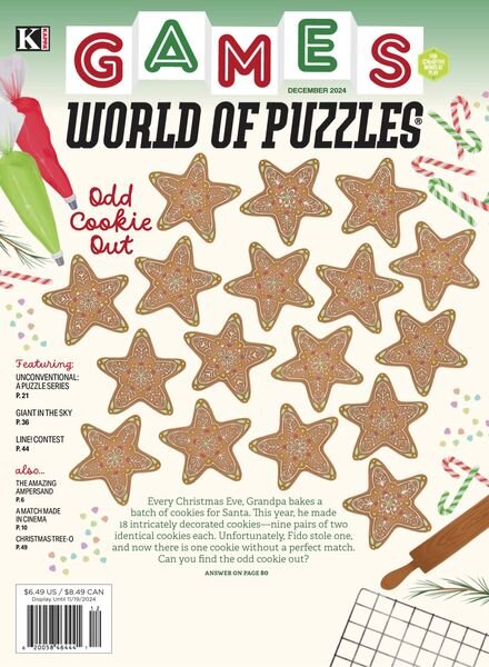 Games World of Puzzles – December 2024 Cover