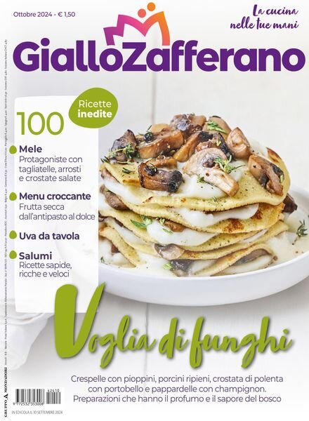 Giallo Zafferano – Ottobre 2024 Cover