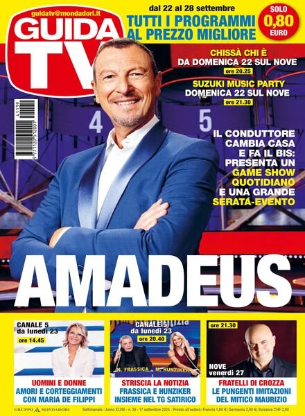 GuidaTV – 17 Settembre 2024 Cover