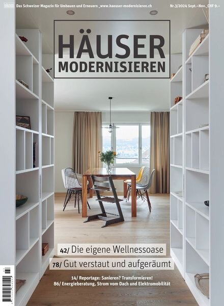 Hauser Modernisieren – September-November 2024 Cover