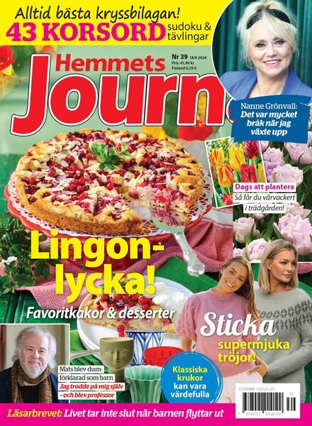 Hemmets Journal – 18 September 2024 Cover