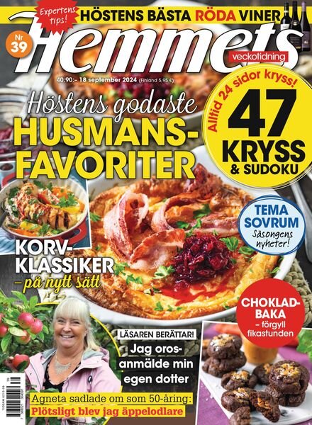 Hemmets Veckotidning – 18 September 2024 Cover