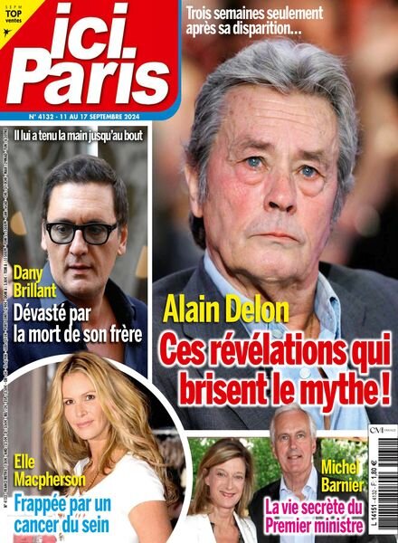 Ici Paris – 11 Septembre 2024 Cover