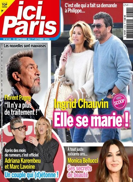 Ici Paris – 25 Septembre 2024 Cover