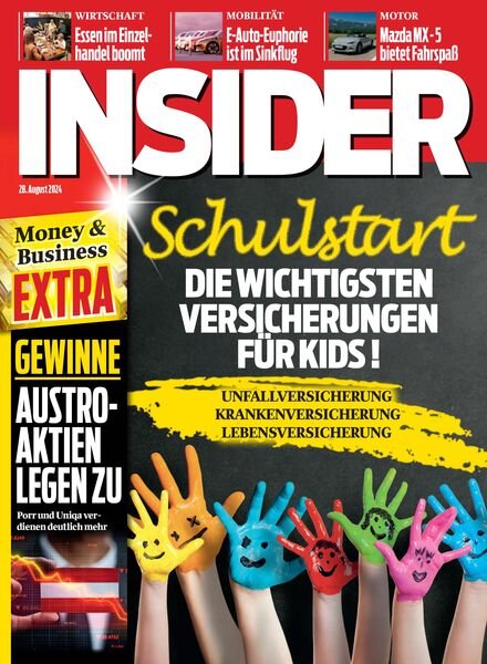 Insider Austria – 28 August 2024 Cover