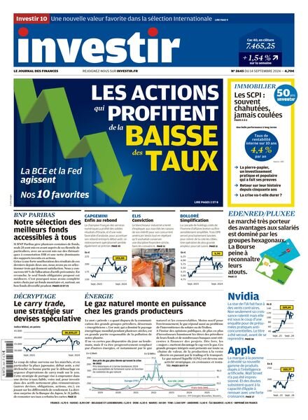 Investir – 14 Septembre 2024 Cover