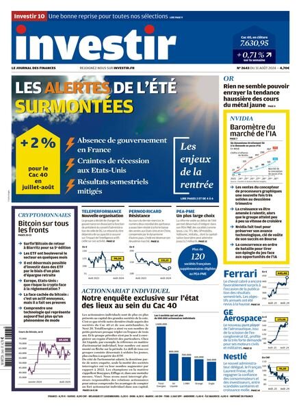 Investir – 31 Aout 2024 Cover
