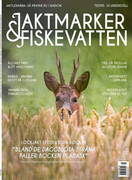 Jaktmarker & Fiskevatten – Augusti 2024 Cover