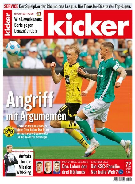 Kicker Sportmagazin – 02 September 2024 Cover