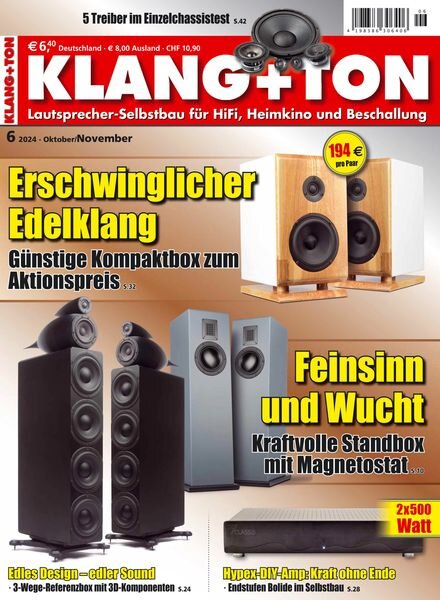 Klang+Ton – Oktober-November 2024 Cover