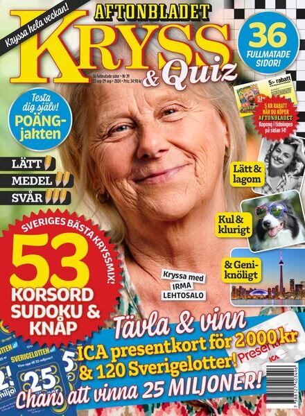 Kryss & Quiz – 23 September 2024 Cover