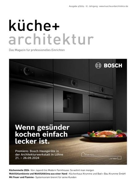 Kuche+Architektur – September 2024 Cover