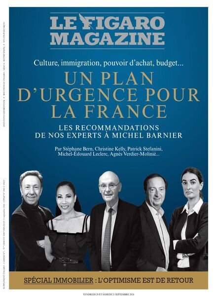 Le Figaro Magazine – 20 Septembre 2024 Cover