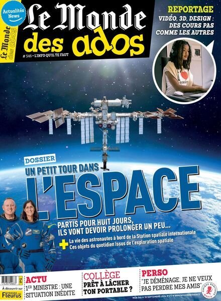 Le Monde des Ados – 18 Septembre 2024 Cover