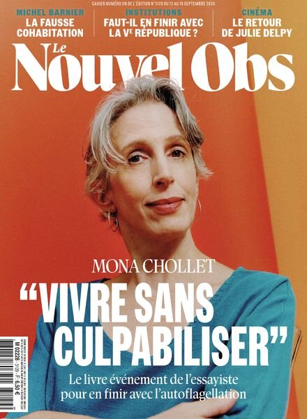 Le Nouvel Obs – 12 Septembre 2024 Cover