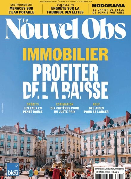 Le Nouvel Obs – 19 Septembre 2024 Cover
