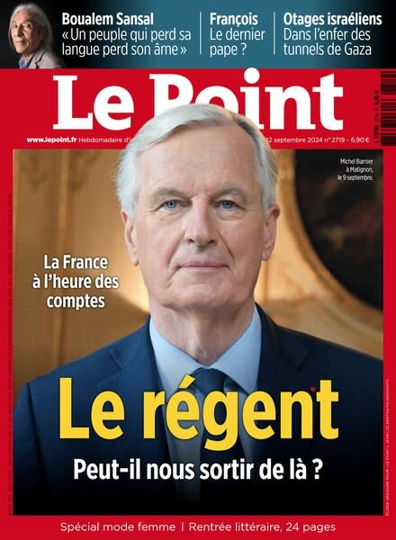 Le Point – 12 Septembre 2024 Cover