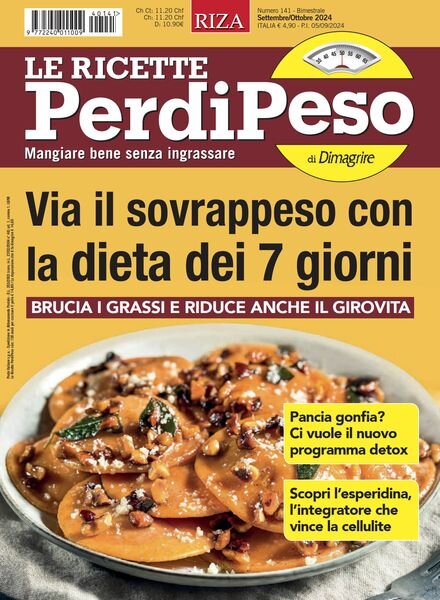 Le Ricette PerdiPeso – Settembre-Ottobre 2024 Cover