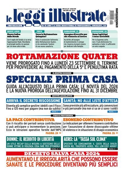 Leggi Illustrate – Settembre 2024 Cover